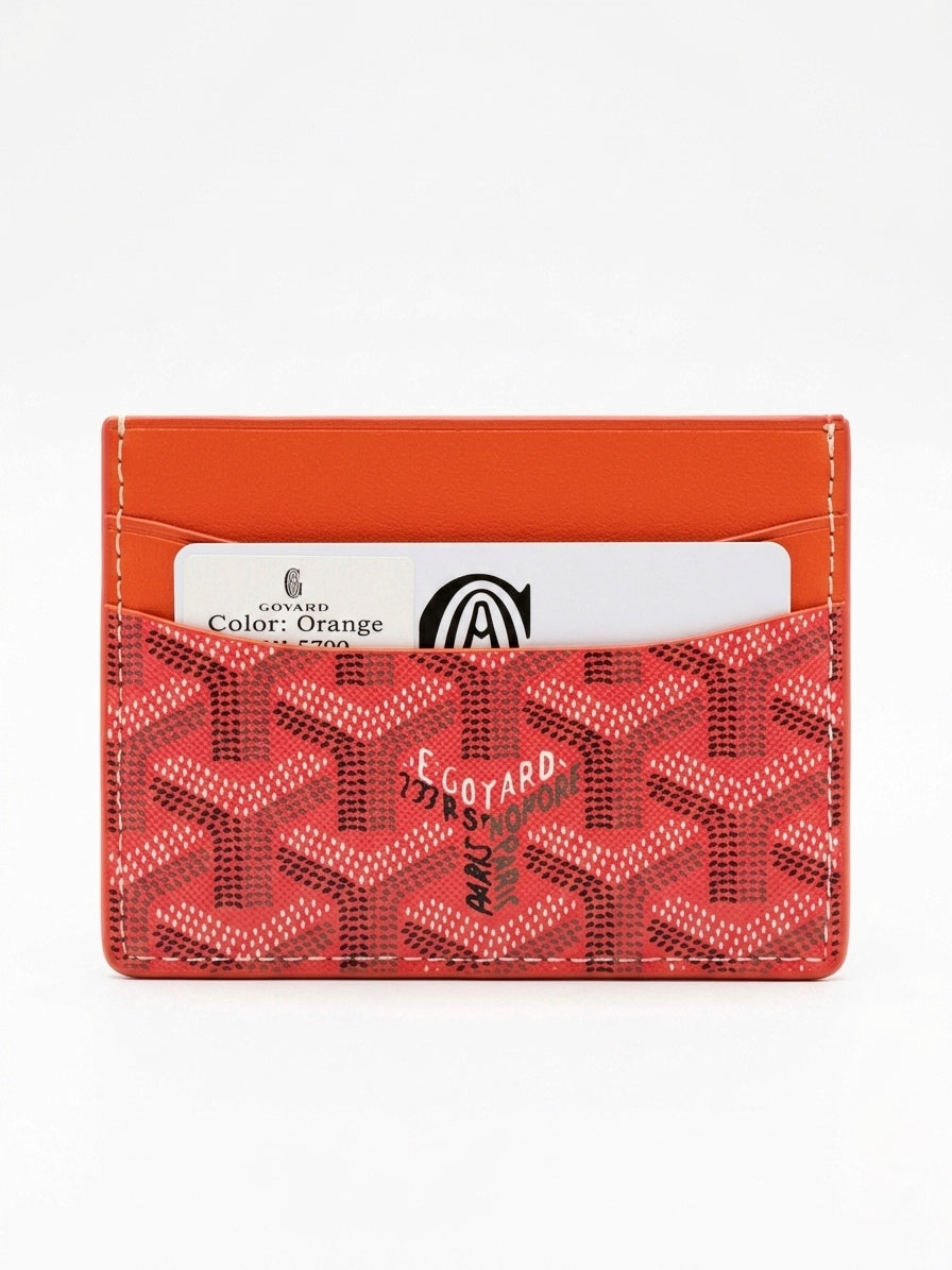 G. Saint Sulpice Card Holder in Classic Orange