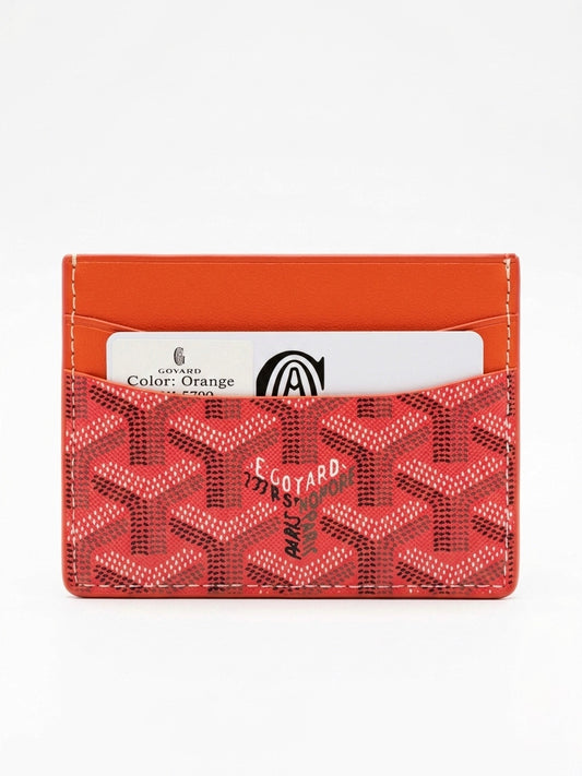 G. Saint Sulpice Card Holder in Classic Orange