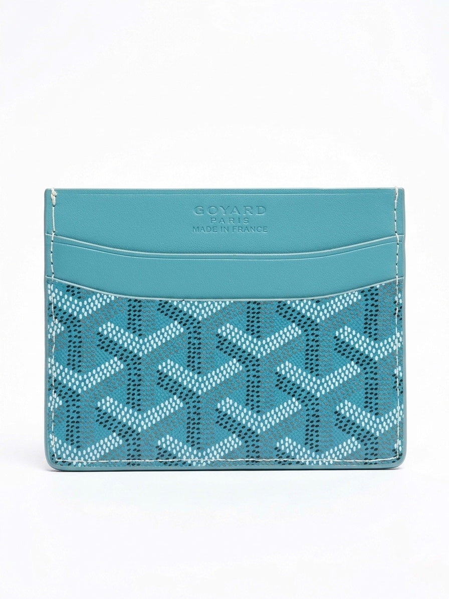 E.G. Signature Canvas Cardholder — Bleu Clair