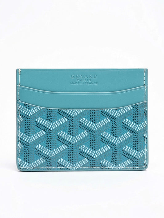 E.G. Signature Canvas Cardholder — Bleu Clair