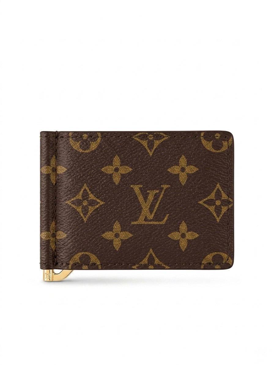 LV Monogram Canvas Money Clip