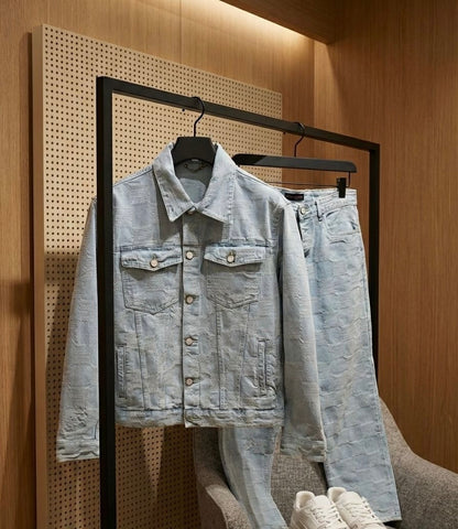 Checkerboard Denim Co-ord